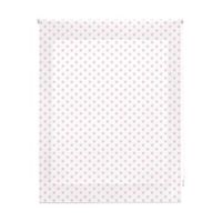 estor enrollable infantil - estor infantil tamano 100x250 - estor enrollable color blanco con estrellas rosa  blindecor