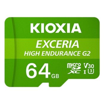 Memoria MicroSD Kioxia Exceria 64GB UHS-I Clase 10 V30 Verde