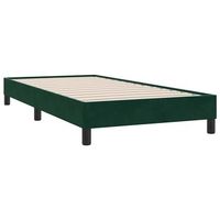 estructura de cama sin colchon terciopelo verde oscuro 80x220cm vidaxl