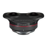 objetivo canon rf 52 mm f28l dual fisheye 1012 dual fisheye negro