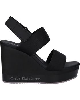 de CALVIN KLEIN YW0YW01360 WEDGE SANDAL 0GO BLACK