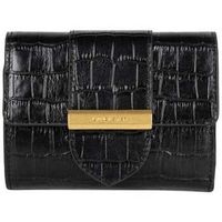 lancaster cartera cartera exo ily negro estampado de cocodrilo para mujer