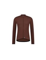 maillot shimano apice thermal ls jersey hombre marron