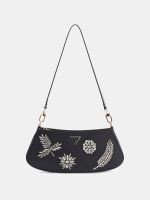 bolso de hombro elsie con aplicaciones de joyas
