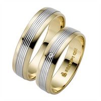 alianzas oro amarillo y blanco 5mm