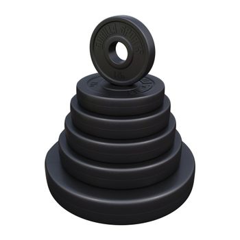 Gorilla Sports Disco de pesas olímpico 50/51 mm de plástico