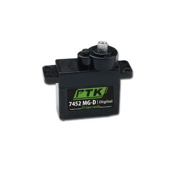 6pcs PTK 7452 MG-D Servo digital de 9g de engranaje metálico para aviones EPP RC Aeronave de ala fija Helicóptero