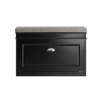 banco zapatero con 1 solapa mdf negro