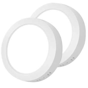 Aigostar Plafón LED Techo 18W(Equivalente a 175W) Lámpara de Techo LED 2100LM Luz blanca fria 6500K IP20 para Cocina Sala de Estar Dormitorio Pasillo 226 * 35Hmm, 2PCS