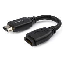 StarTech.com Cable de 15cm de ExtensiÃ³n Alargador HDMI 2.0 de Alta Velocidad con Ethernet - Extensor de Puertos - Cable para Conservar Puertos de ConexiÃ³n - Cable Corto HDMI - 4K de 60Hz