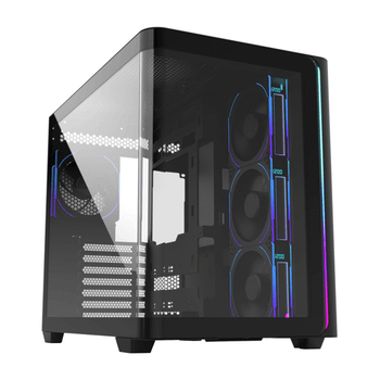 FSP M580-BP Plus Carcasa Midi Tower mITX, mATX Negro ARGB Negro