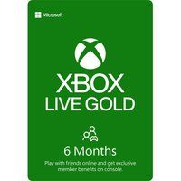 microsoft xbox live gold membership 6 month subscription gold
