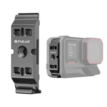 PULUZ ACE/AC aleación de aluminio disparo Vertical magnético de liberación rápida cubierta de interfaz lateral de batería para Insta360 Ace Pro 2