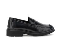 mocasines de mujer con efecto piel cepillada black