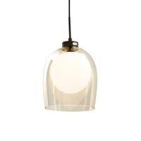 lampara de techo metal y vidrio  29 cm