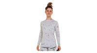 maillot race de manga larga para mujer gris verde