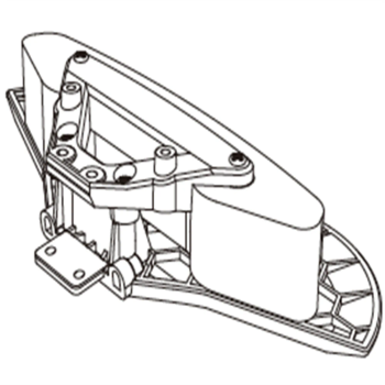 MJX 14303 1/14 Coche RC Piezas Originales Conjunto de Paragolpes Frontal 14110L3 Conjunto de Paragolpes Trasero