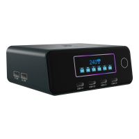 cargador icy box ib-ps2401 gan 240w usb-c 4 puertos pd 31