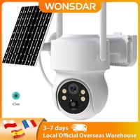 camara ip solar inalambrica para exteriores wonsdar con bateria integrada wifi ptz videovigilancia hd larga duracion en modo de espera icsee