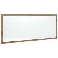 espejo de banoespejo decorativo led madera ingenieria roble artisan 100x85x37cm