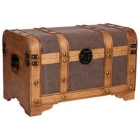 baul de madera marron 60x33x37 cm