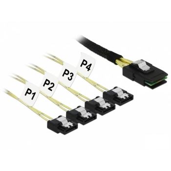 Cable SAS Delock 85731 1 m Mini SAS SFF-8087 a 4x SATA 6 Gb/s