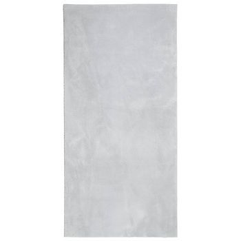 Alfombra De Pelo Corto Suave Lavable Huarte Gris 100x200 Cm Vidaxl