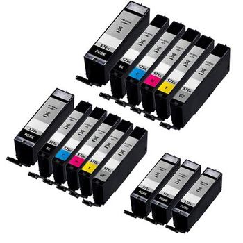 Compatible Multipack Canon PGI-570XL/CLI-571XL 2 Full Sets + 3 EXTRA Black High Capacity Ink Cartridges (15 Pack)