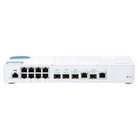 qnap qsw-m408-2c switch gestionado 8 puertos gigabit  2 combinados 10gbe sfprj45  2x 10gbe sfp