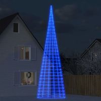 arbol de navidad  decoraciones de navidad en asta de bandera 3000 led azul 800 cm cfw934635