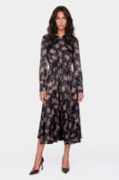 vestido camisero estampado multiblue fans m
