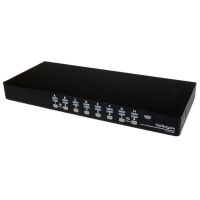 conmutador kvm usb startech 16 puertos montaje rack 1u osd vga