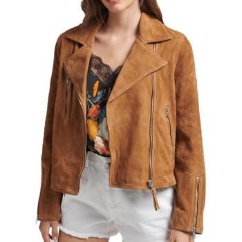 Superdry Cazadora de cuero W5011468A para mujer