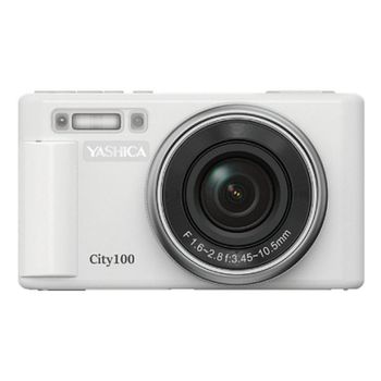 Cámara Digital Compacta Yashica City 100 72 MP 3x Zoom Óptico Sensor CMOS WiFi Blanco Plata