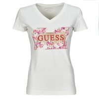 guess camiseta logo flowers para mujer