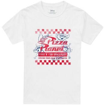 Disney Camiseta Pizza Planet Menu para mujer