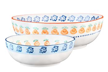Ensaladera ø23,5cm et ø28cm - 2 piezas - cítrico