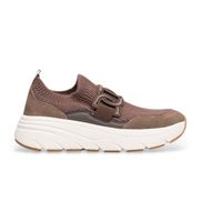 twinset para mujer 252tcp016 zapatillas de running de tela con oval t chocolate 38 marron 3 a 5cm ninguno casual