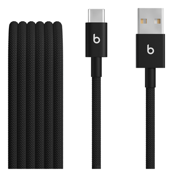 Beats USB-A to USB-C Woven Cables (1.5 m) - Bolt Black (2-Pack)