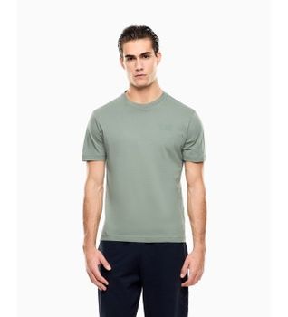EA7 para hombre. 7M001487_AF17789 Camiseta LOGO SERIES verde (L), Casual, Algodón, Manga corta