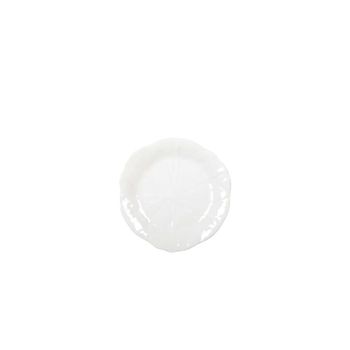 Plato de postre blanco en melamina 21x21x1.5cm - lote de 6