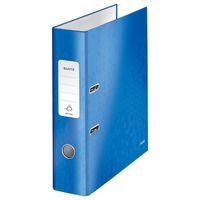 leitz 180 wow carpeta archivador a4 azul metalizado 80mm