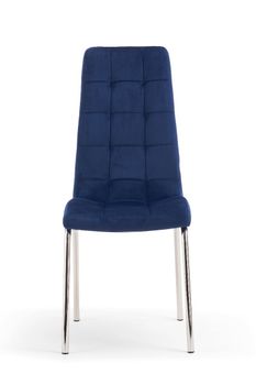 Calgary Blue Velvet Dining Chairs - Blue