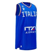 camiseta macron seleccion italiana de baloncesto azul
