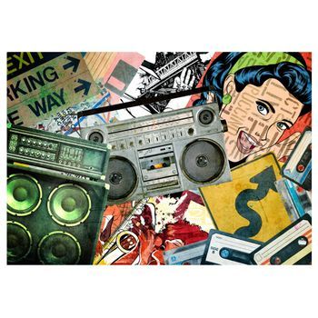 Papel Pintado 3d - Graffiti Girl (350x245 Cm)