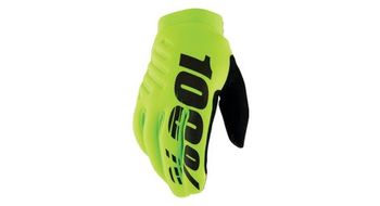 100  brisker guantes largos amarillo fluo