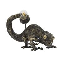 lampara de mesa de resina negra camaleon cm 37516522