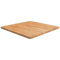 tablero de mesa cuadrada madera roble marron claro 70x70x25 cm vidaxl