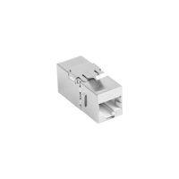 acoplador rj-45 lanberg ksf6-3090 hembra a hembra acero inoxidable plano