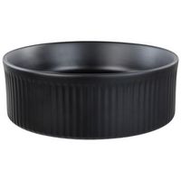 lavabo sobre encimera de ceramica mate negro  37 cm geldo
